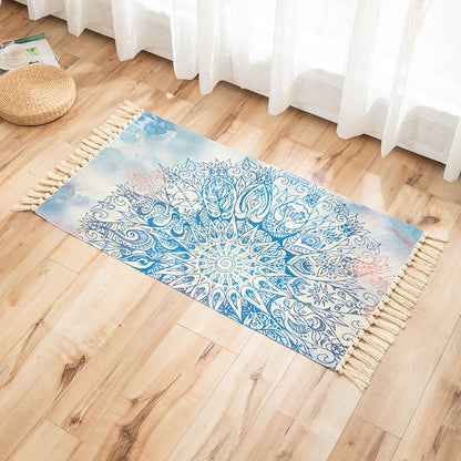 Frendorf | Vivid Plant Strick Teppich Mehr Farben Modern Teppich Synthetisch Haustierfreundlicher Teppich für Gästezimmer