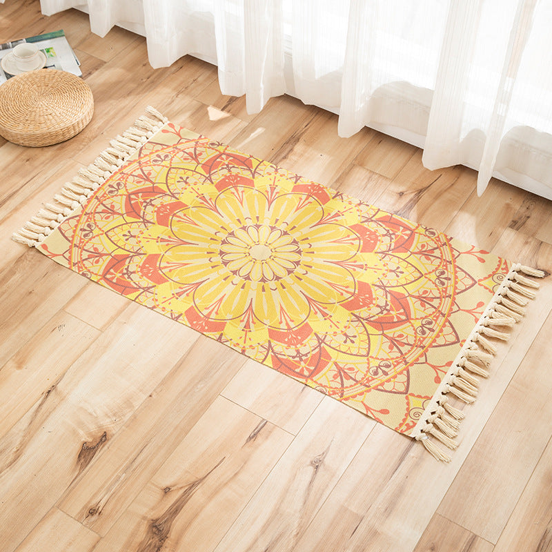 Frendorf | Vivid Plant Strick Teppich Mehr Farben Modern Teppich Synthetisch Haustierfreundlicher Teppich für Gästezimmer