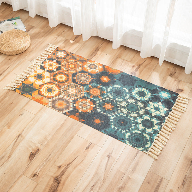 Frendorf | Vivid Plant Strick Teppich Mehr Farben Modern Teppich Synthetisch Haustierfreundlicher Teppich für Gästezimmer