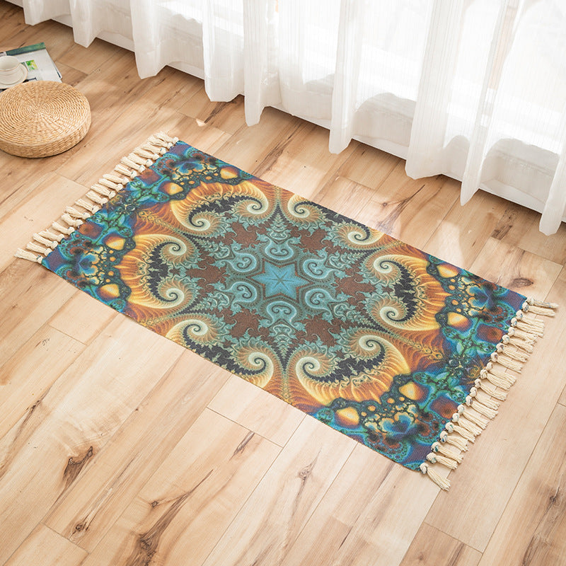 Frendorf | Vivid Plant Strick Teppich Mehr Farben Modern Teppich Synthetisch Haustierfreundlicher Teppich für Gästezimmer
