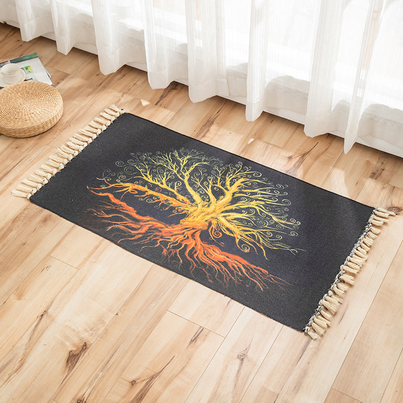 Frendorf | Vivid Plant Strick Teppich Mehr Farben Modern Teppich Synthetisch Haustierfreundlicher Teppich für Gästezimmer