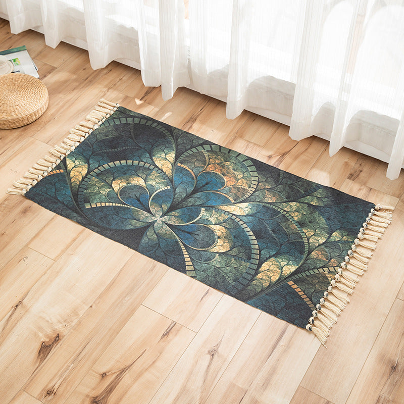 Frendorf | Vivid Plant Strick Teppich Mehr Farben Modern Teppich Synthetisch Haustierfreundlicher Teppich für Gästezimmer