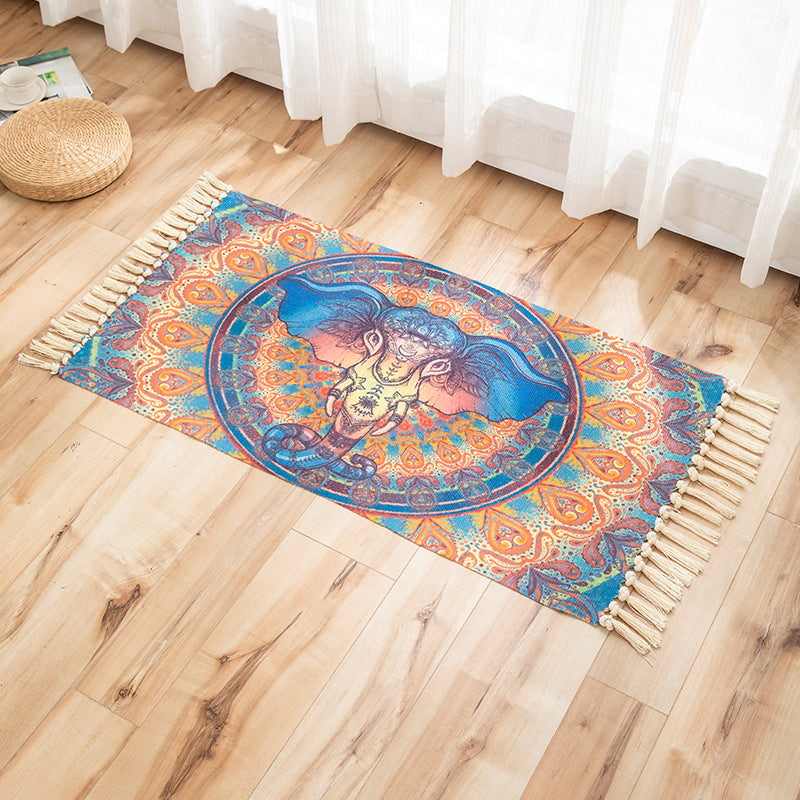 Frendorf | Vivid Plant Strick Teppich Mehr Farben Modern Teppich Synthetisch Haustierfreundlicher Teppich für Gästezimmer