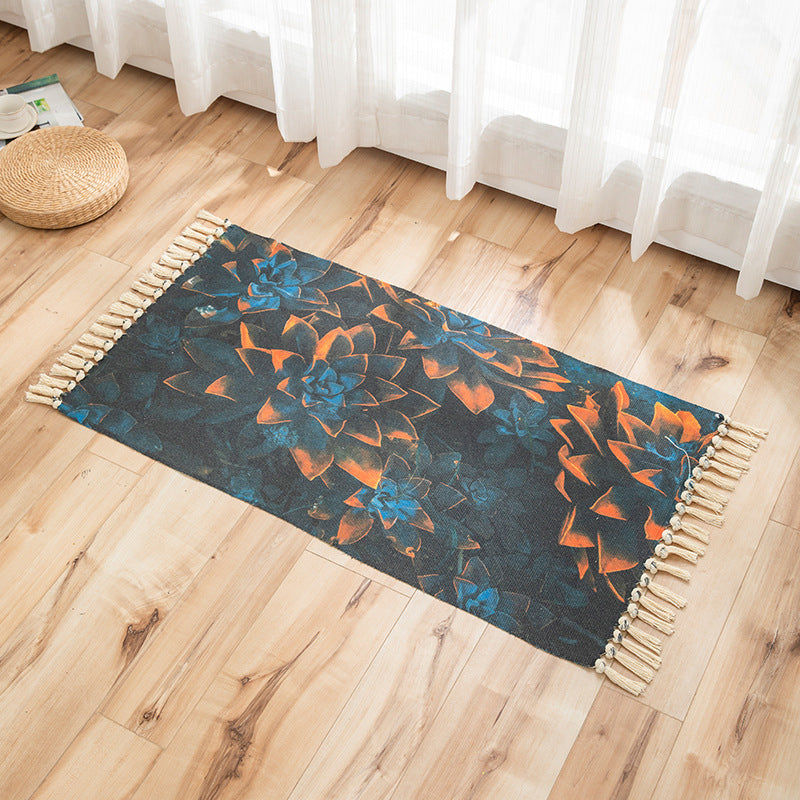 Frendorf | Vivid Plant Strick Teppich Mehr Farben Modern Teppich Synthetisch Haustierfreundlicher Teppich für Gästezimmer
