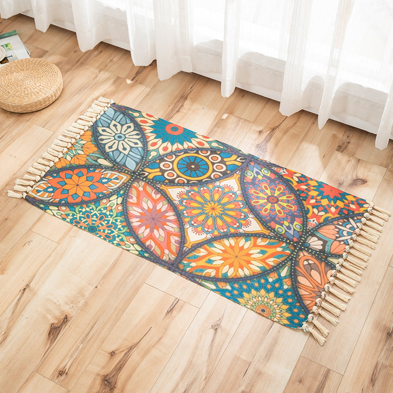 Frendorf | Vivid Plant Strick Teppich Mehr Farben Modern Teppich Synthetisch Haustierfreundlicher Teppich für Gästezimmer