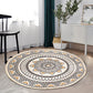 Frendorf | Boho-Chic slaapkamer tapijt Multicolor Mandala tapijt katoen wasbaar tapijt