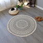 Frendorf | Boho-Chic Schlafzimmerteppich Mehrfarbiger Mandala-Teppich Aus Baumwolle Waschbarer Bereichsteppich