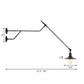 Frendorf | Metalen Zwart/Rood/Wit Wandlamp Kegelshade 1-Lichts Industrieel Muurverlichting voor Woonkamer