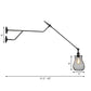 Frendorf | 1 Lichtmetalen Wandlamp Industrieel Zwart Cilinder/Fles Schaduw Binnen Wandlamp Lichtarmatuur