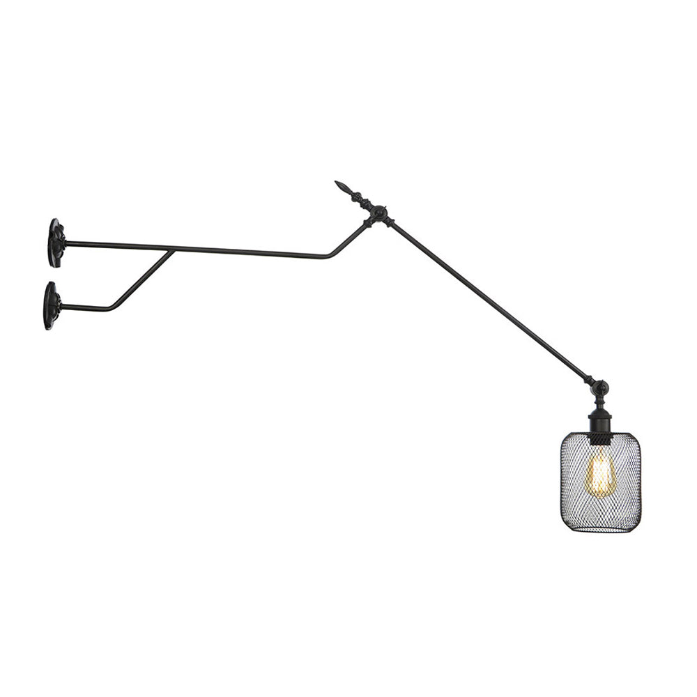 Frendorf | 1 Lichtmetalen Wandlamp Industrieel Zwart Cilinder/Fles Schaduw Binnen Wandlamp Lichtarmatuur