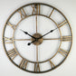 Vintage Eisen Große Retro Wanduhr