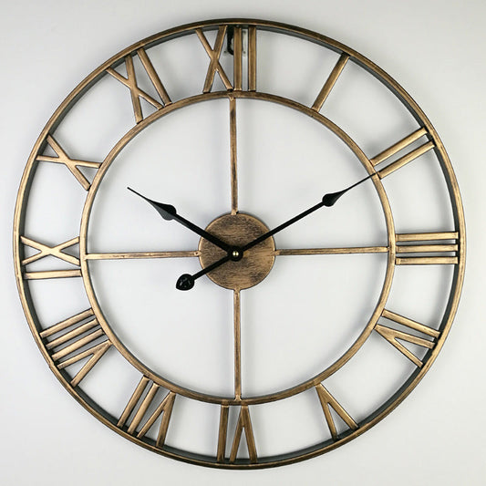 Vintage Eisen Große Retro Wanduhr