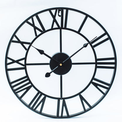 Vintage Eisen Große Retro Wanduhr