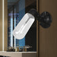 Frendorf | 1 Licht Wandlamp Verlichting Industriële Capsule Duidelijk Glas Wandlamp Armatuur in Zwart met Pijpd ontwerp