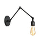 Frendorf | Industriële Open Bol Sconces Verlichting met Swingarm 1 Licht Metalen Wandlamp in Messing/Zwart voor Woonkamer
