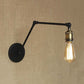 Frendorf | Industriële Open Bol Sconces Verlichting met Swingarm 1 Licht Metalen Wandlamp in Messing/Zwart voor Woonkamer