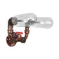 Frendorf | Wetterkupfer 2-Licht Wandleuchte Licht Industriell Klarglas Oval Wandleuchte mit Rohrdesign