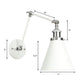 Frendorf | 1 Licht Wandlamp Verlichting Industrieel Conus/Schaal/Golvend Metaal Wandlamp Verlichting in Wit met Verstelbare Arm