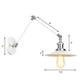 Frendorf | 1 Licht Wandlamp Verlichting Industrieel Conus/Schaal/Golvend Metaal Wandlamp Verlichting in Wit met Verstelbare Arm