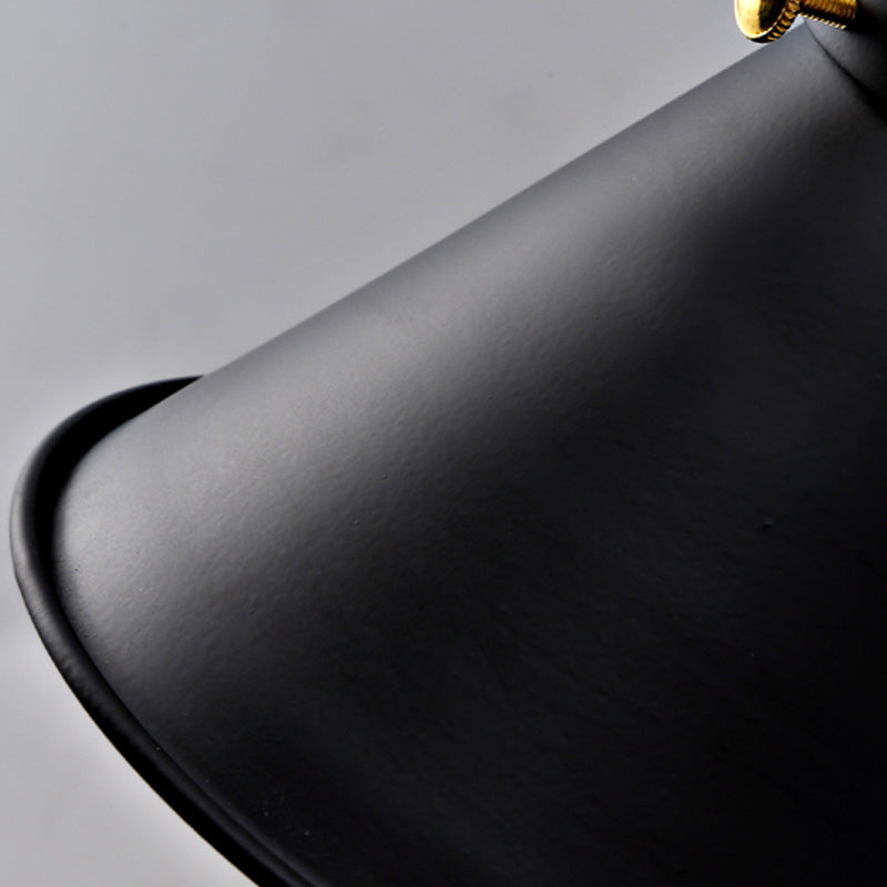 Conic Study Room Wandlampe Industrial Metallic 1 Birne Schwarz/Messing Wandleuchte mit Schwenkarm