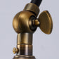 Conic Study Room Wandlampe Industrial Metallic 1 Birne Schwarz/Messing Wandleuchte mit Schwenkarm