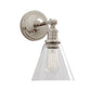 Frendorf | Metaal Zwart/Chroom Wandlamp Globe/Conus 1-Licht Industriële Muurverlichting voor Slaapkamer