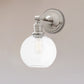 Frendorf | Metaal Zwart/Chroom Wandlamp Globe/Conus 1-Licht Industriële Muurverlichting voor Slaapkamer