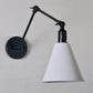 Frendorf | Cone Eettafel Wandlamp Antiek Stijlvol Smeedijzer 1 Hoofd Zwart/Wit Wandmontage Licht