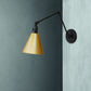 Frendorf | Cone Eettafel Wandlamp Antiek Stijlvol Smeedijzer 1 Hoofd Zwart/Wit Wandmontage Licht
