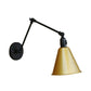 Frendorf | Cone Eettafel Wandlamp Antiek Stijlvol Smeedijzer 1 Hoofd Zwart/Wit Wandmontage Licht