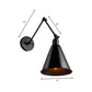 Frendorf | Cone Eettafel Wandlamp Antiek Stijlvol Smeedijzer 1 Hoofd Zwart/Wit Wandmontage Licht