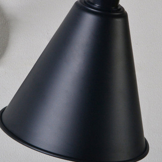 Frendorf | Cone Eettafel Wandlamp Antiek Stijlvol Smeedijzer 1 Hoofd Zwart/Wit Wandmontage Licht