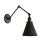 Frendorf | Landhausstil Kegel Wand Sconces 1 Lampe Eisen Wandverlichtungsarmatur in Schwarz/Rost für Schlafzimmer