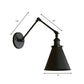 Frendorf | Landhausstil Kegel Wand Sconces 1 Lampe Eisen Wandverlichtungsarmatur in Schwarz/Rost für Schlafzimmer