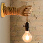 Frendorf | Exposed Bulb Rope Sconce Beleuchtung Industrie Einzelne Glühbirne Esszimmer Wandmontierte Lampe in Schwarz/Beige mit Hand