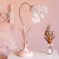 Pink Lily Formen Tischlampe Koreanischer Garten Opalglas Einzelzimmer Nachttischlicht
