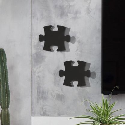 Frendorf | Jigsaw Wandleuchte Moderne Acryl Schwarz/Weiß LED Wandlicht in Warm/Weiß Licht für Wohnzimmer