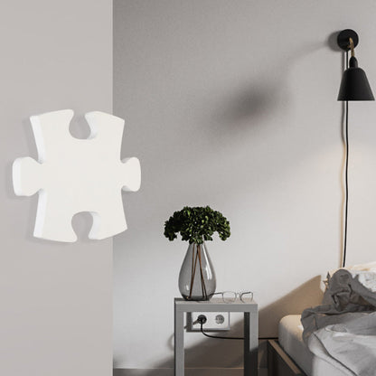 Frendorf | Jigsaw Wandleuchte Moderne Acryl Schwarz/Weiß LED Wandlicht in Warm/Weiß Licht für Wohnzimmer