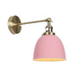 1 Glühbirne Domed Shade Wandleuchte Industriele Schwarz/Grau/Weiß Metall Wandmontierte Lampe für Schlafzimmer