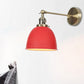 1 Glühbirne Domed Shade Wandleuchte Industriele Schwarz/Grau/Weiß Metall Wandmontierte Lampe für Schlafzimmer