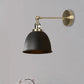 1 Glühbirne Domed Shade Wandleuchte Industriele Schwarz/Grau/Weiß Metall Wandmontierte Lampe für Schlafzimmer