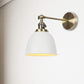 1 Glühbirne Domed Shade Wandleuchte Industriele Schwarz/Grau/Weiß Metall Wandmontierte Lampe für Schlafzimmer
