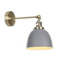1 Glühbirne Domed Shade Wandleuchte Industriele Schwarz/Grau/Weiß Metall Wandmontierte Lampe für Schlafzimmer