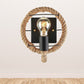 Frendorf | Beige Ein Licht Wandleuchte Licht Industriell Seil Rund/Oval Schirm Wandbeleuchtung Fixture für Esszimmer