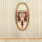 Frendorf | Beige Ein Licht Wandleuchte Licht Industriell Seil Rund/Oval Schirm Wandbeleuchtung Fixture für Esszimmer
