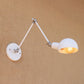 Frendorf | Weißes Kuppelwandlicht mit Schwenkarm Industriedesign Retro Metall 1 Glühbirne Schlafzimmer Wandleuchte Lampe