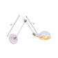 Frendorf | Weißes Kuppelwandlicht mit Schwenkarm Industriedesign Retro Metall 1 Glühbirne Schlafzimmer Wandleuchte Lampe