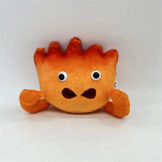 20CM Neue Calcifer Plüschspielzeuge Cartoon gefüllte weiche Puppen Weihnachtsgeschenke Howl’s Moving Castle Calcifer Plüschspielzeug Studio Ghibli