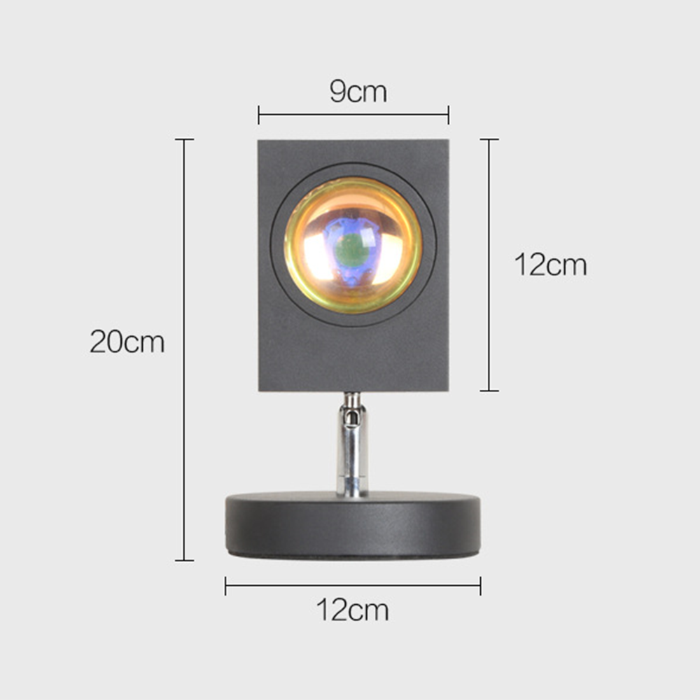 Frendorf – Moderne Retro Sonnenuntergang Tischlampe mit sanfter Ambiente-Beleuchtung