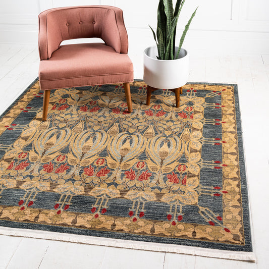 Frendorf | EleganceFringe Moderner Teppich mit Fransen | Klassisches Design | Hochwertig & Stilvoll | Verschiedene Größen
